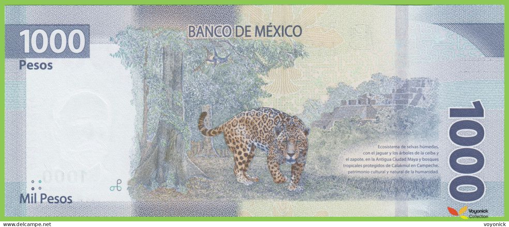 Voyo MEXICO 1000 Pesos 2021 P137- 2021(1) B718b AF UNC - Mexique