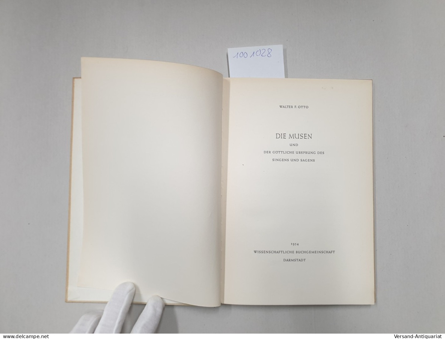 DIe Musen Und Der Göttliche Ursprung Des Singens Und Sagens. - Altri & Non Classificati