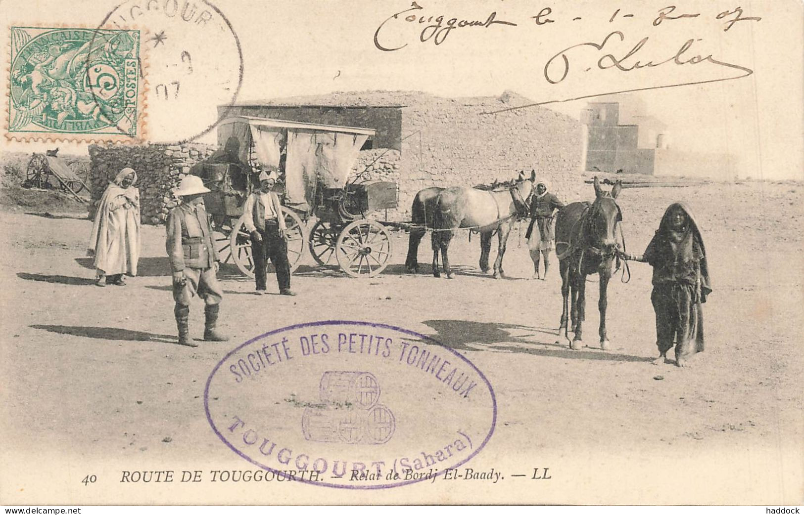 ROUTE DE TOUGGOURT : RELAI DE BORDJ EL BAADY - Túnez