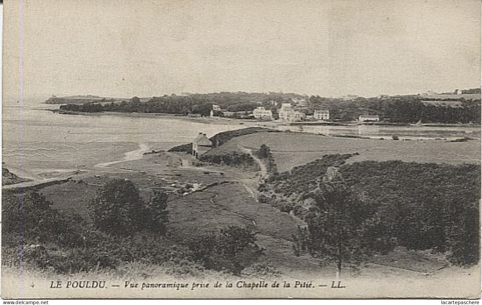 X121683 BRETAGNE FINISTERE LE POULDU VUE PANORAMIQUE PRISE DE LA CHAPPELLE DE LA PITIE - Le Pouldu