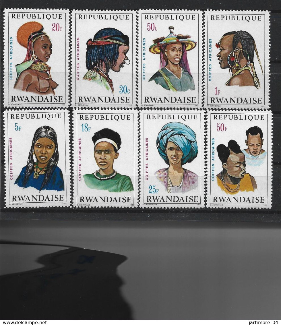 1971 RWANDA 408-15** Coiffes II - Ongebruikt