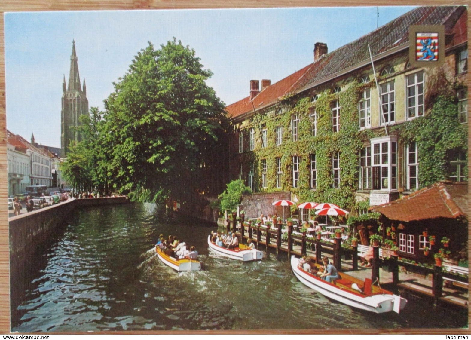 BELGIUM BELGIQUE BRUGGE TOWN CENTER CANAL BRIDGE POSTCARD CARTE POSTALE ANSICHTSKARTE CARTOLINA POSTKARTE CARD KARTE - Antwerpen