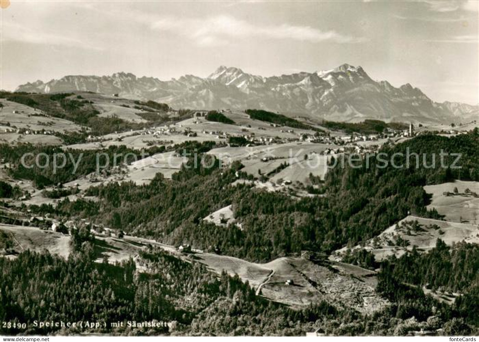 13716304 Speicher AR Panorama Mit Saentisgruppe Appenzeller Alpen Speicher AR - Autres & Non Classés