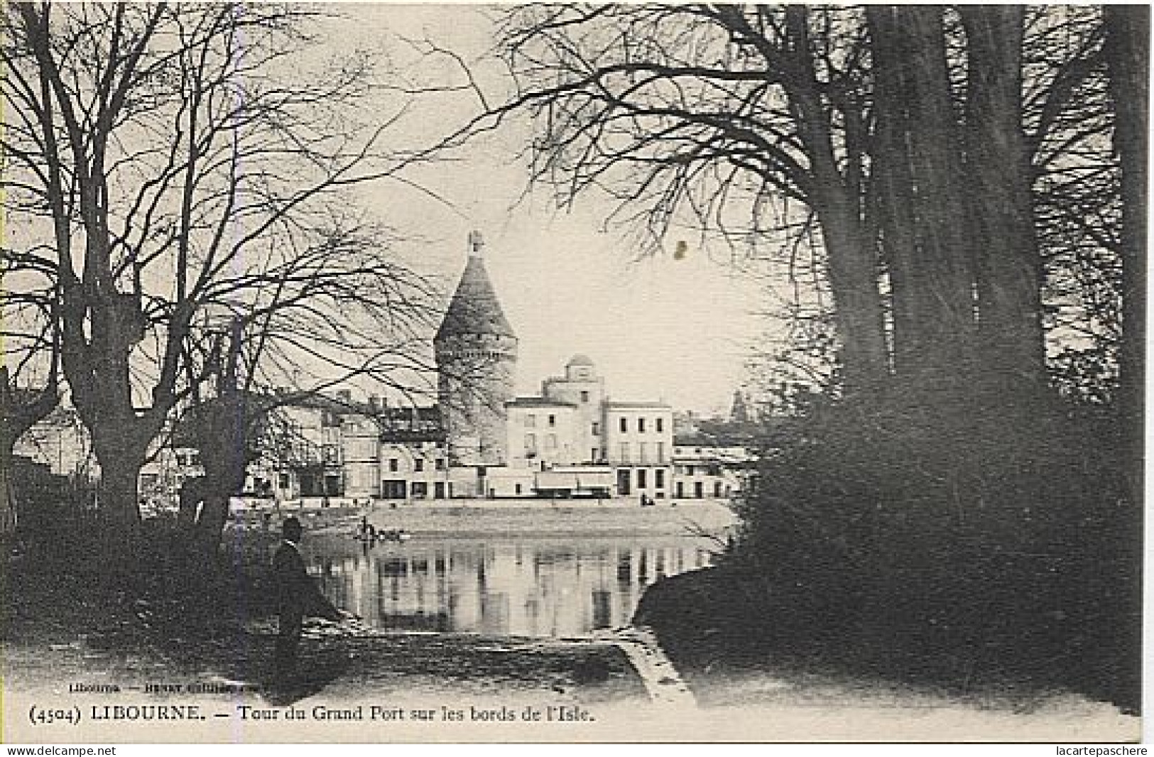 X124152 GIRONDE LIBOURNE TOUR DU GRAND PORT SUR LES BORDS DE L' ISLE - Libourne