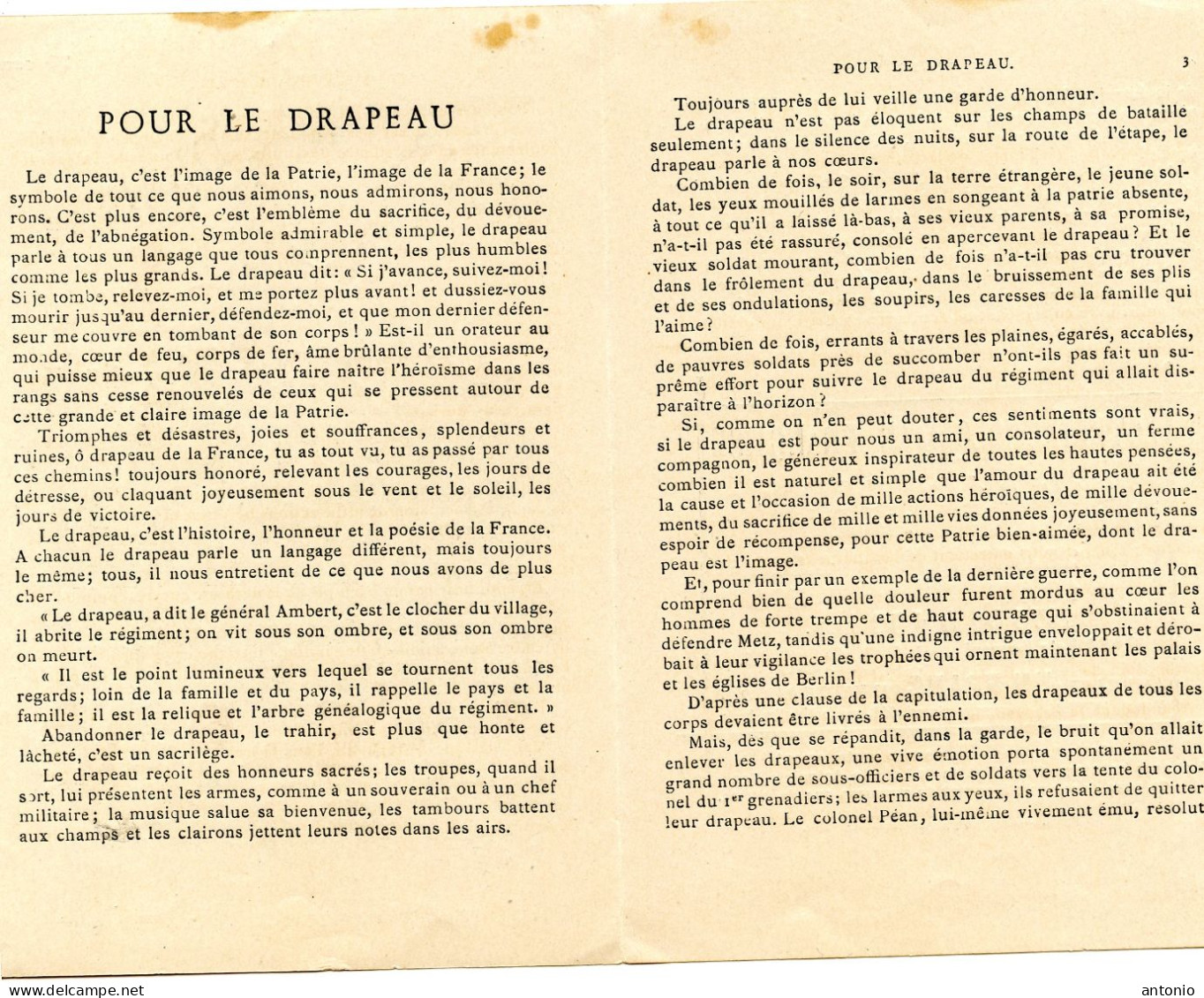 TROIS CHROMOS NOUVELLE IMAGERIE PATRIOTIQUE - POUR LE DRAPEAU - JEANNE D'ARC - TONKIN - Other & Unclassified