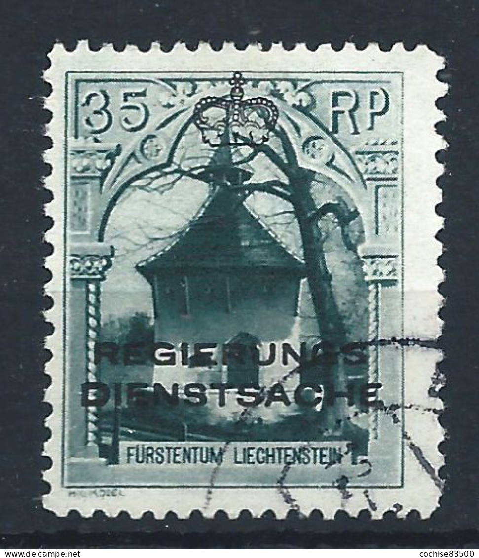 Liechtenstein Service N°5 Obl (FU) 1932 - T.P De 1930 Surchargés - Service