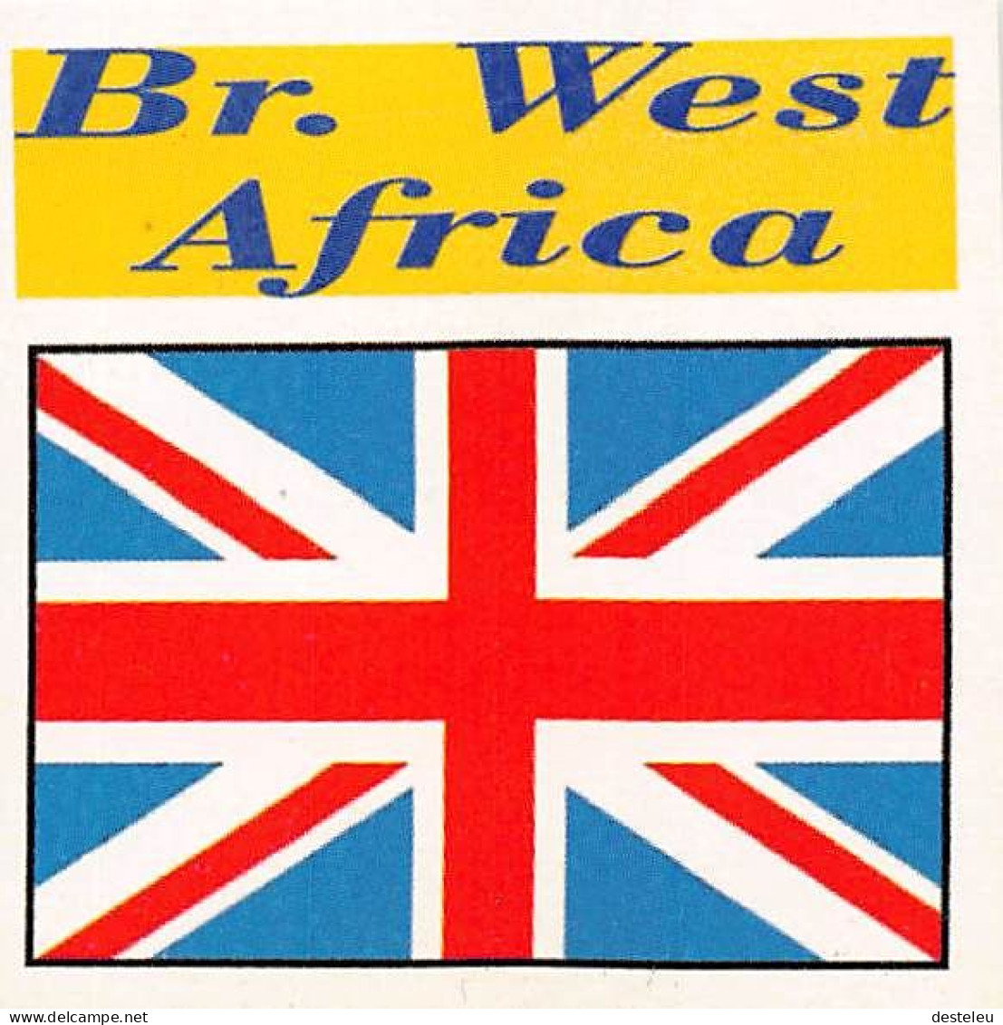 Flag Chromo -  British West Africa - 5 X 5 Cm - Other & Unclassified