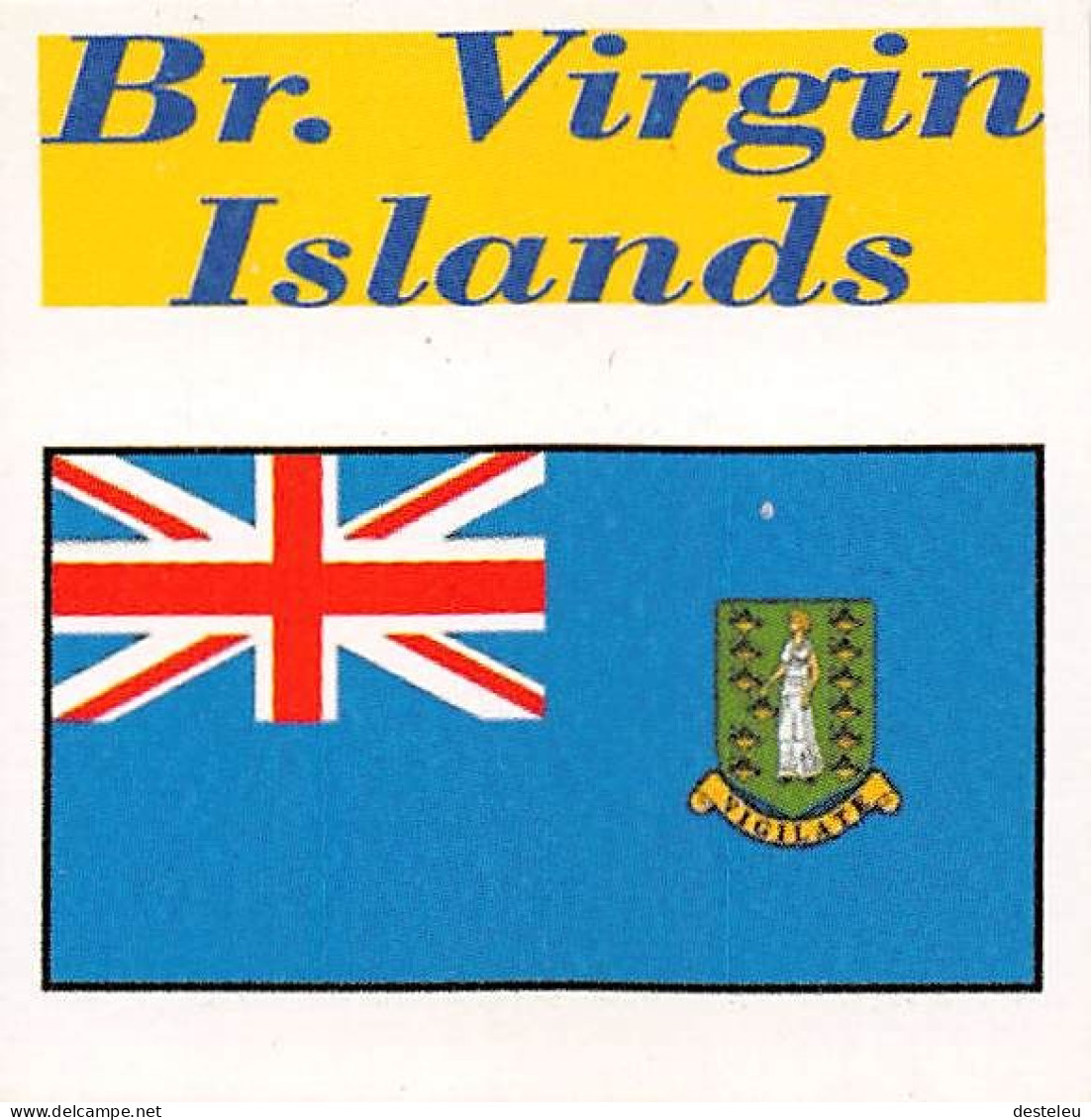 Flag Chromo -  British Virgin Islands- 5 X 5 Cm - Other & Unclassified