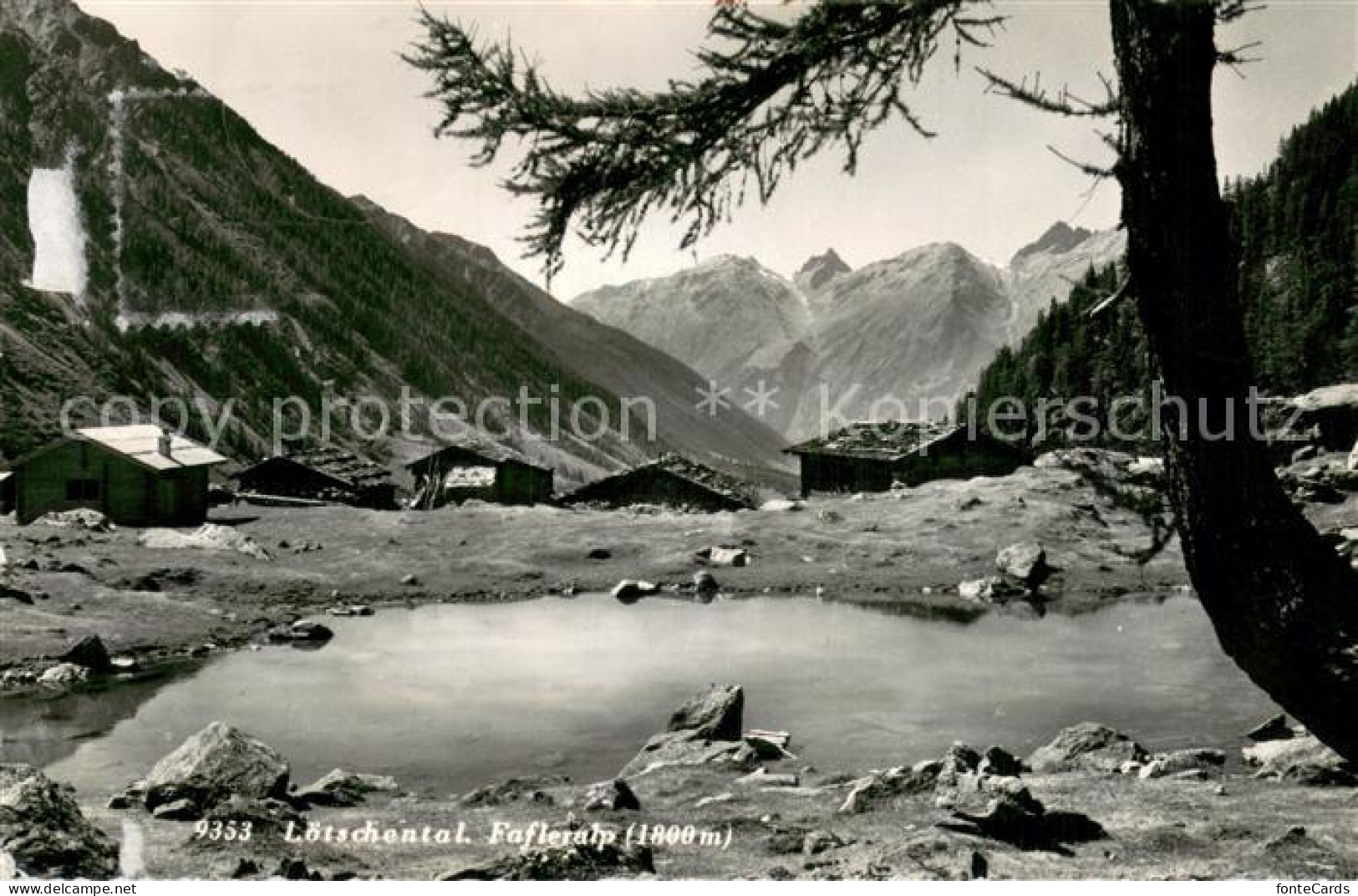 13715390 Loetschental Fafleralp Bergsee Bergdorf Alpen Loetschental - Autres & Non Classés