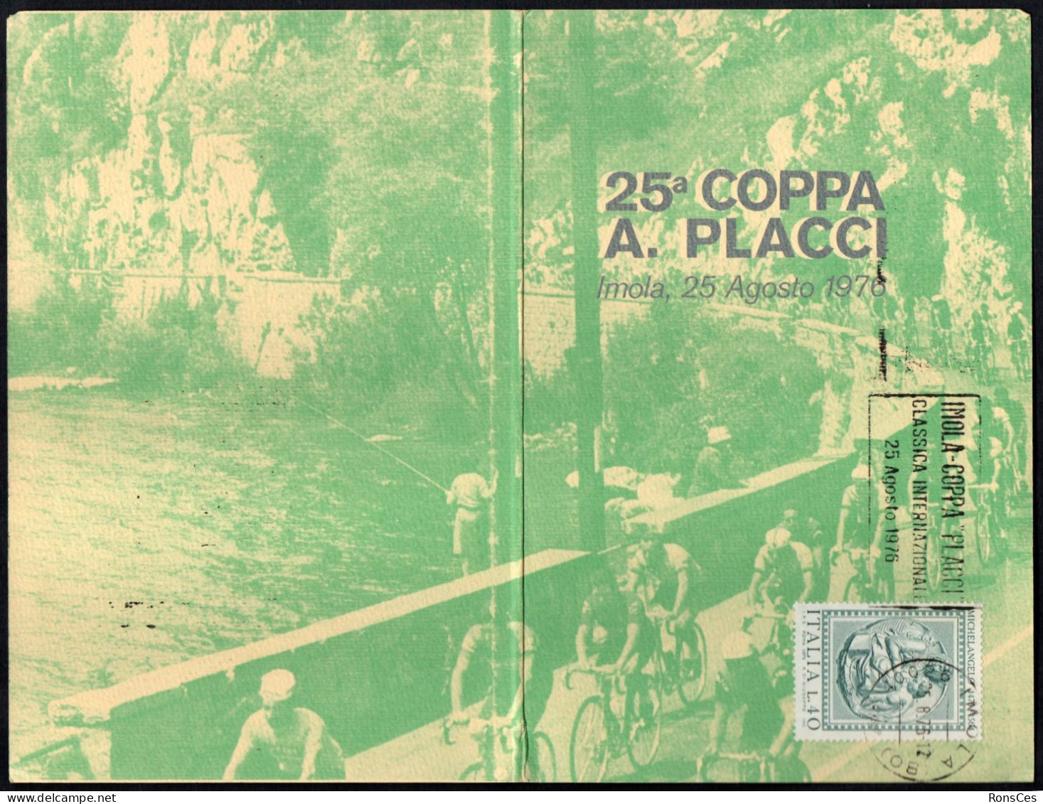 CYCLING - ITALIA IMOLA 1976 - COPPA PLACCI - PICCOLO FOLDER INVITO MANIFESTAZIONE E PROGRAMMA - A - Cycling