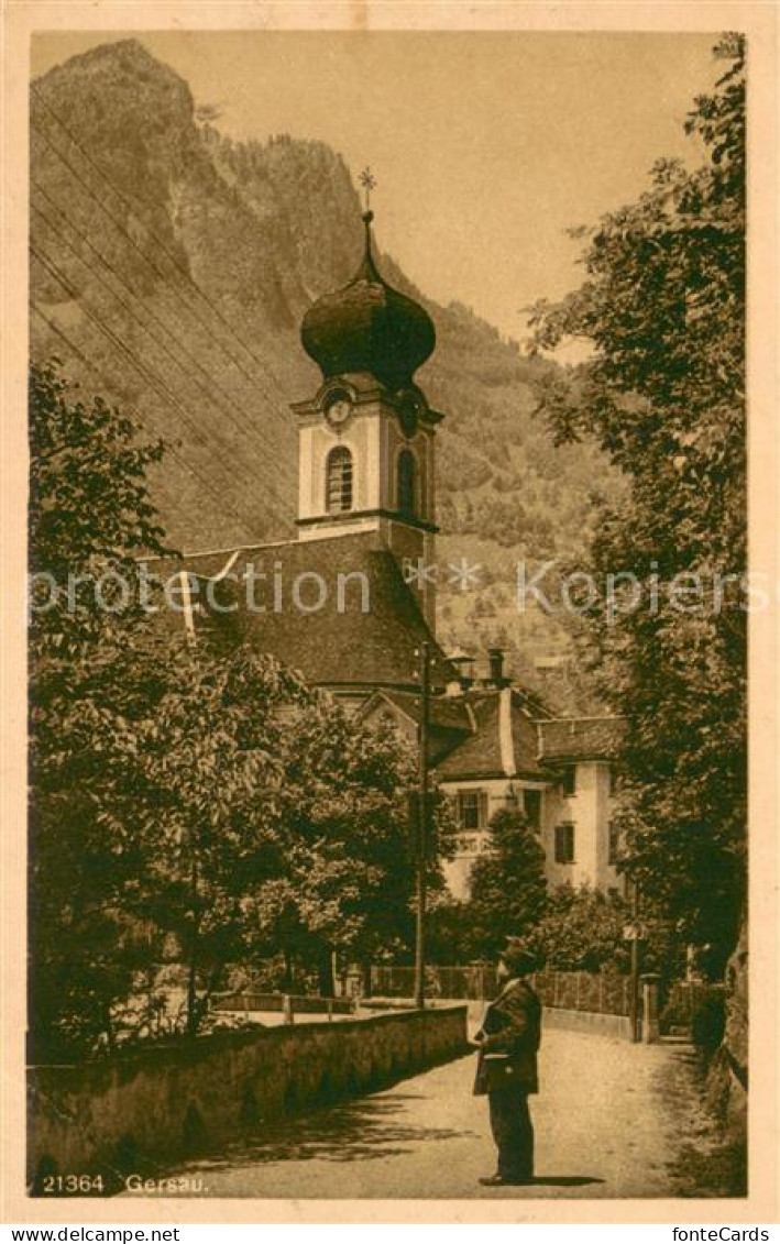 13715348 Gersau Vierwaldstaettersee Motiv Mit Kirche Gersau Vierwaldstaettersee - Autres & Non Classés