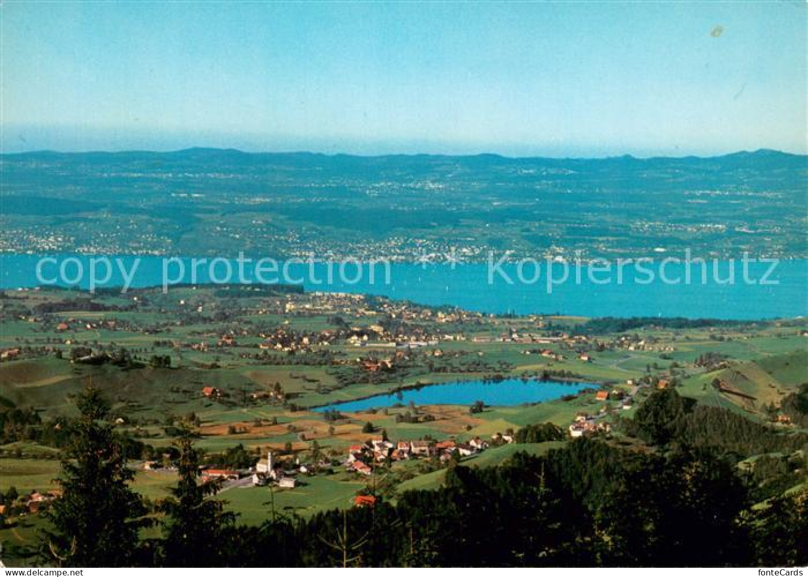 13714722 Gottschalkenberg ZG Blick Auf Huettner Seeli U. Zuerichsee  - Other & Unclassified