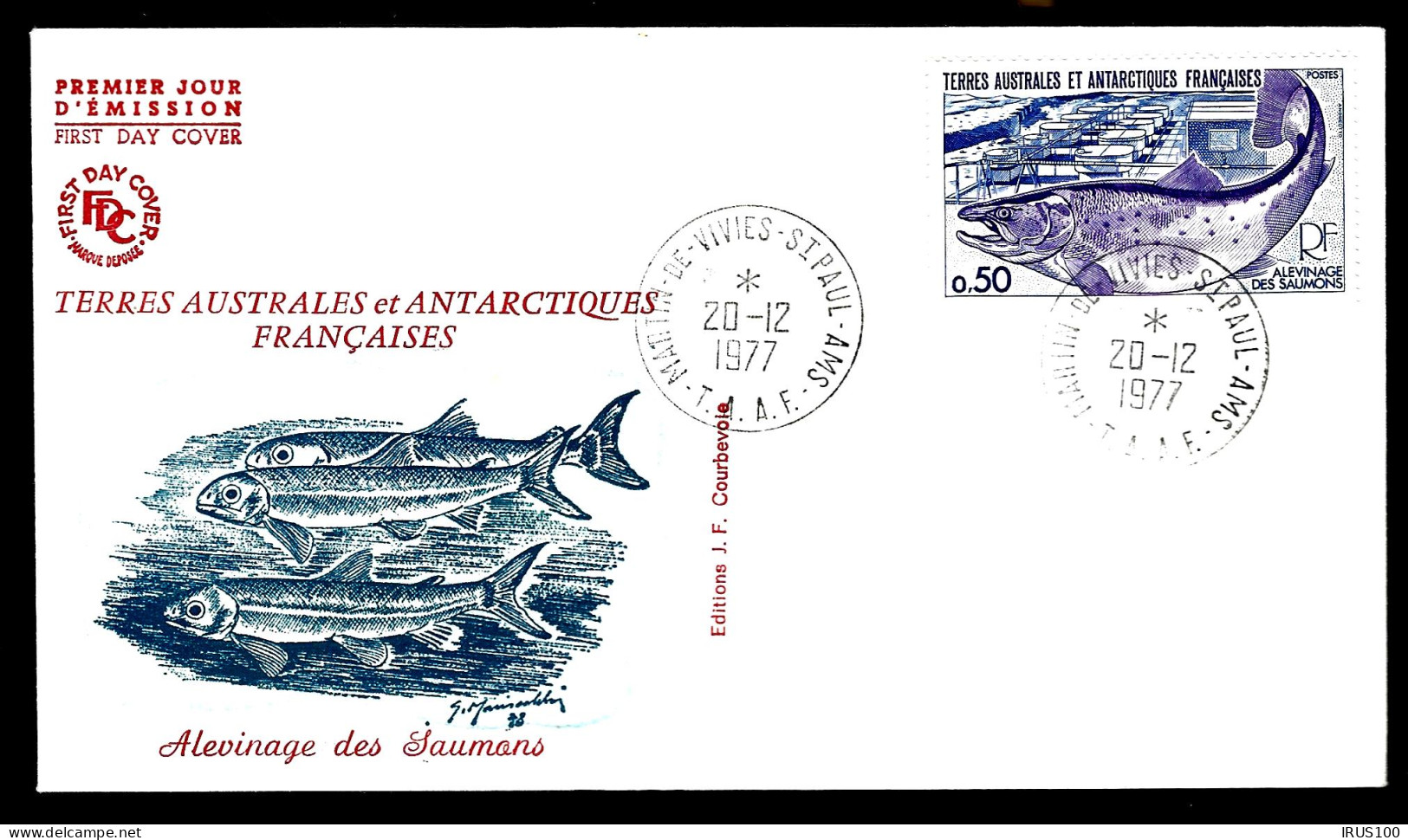 FDC - TAAF - ALEVINAGE DES SAUMONS - - FDC