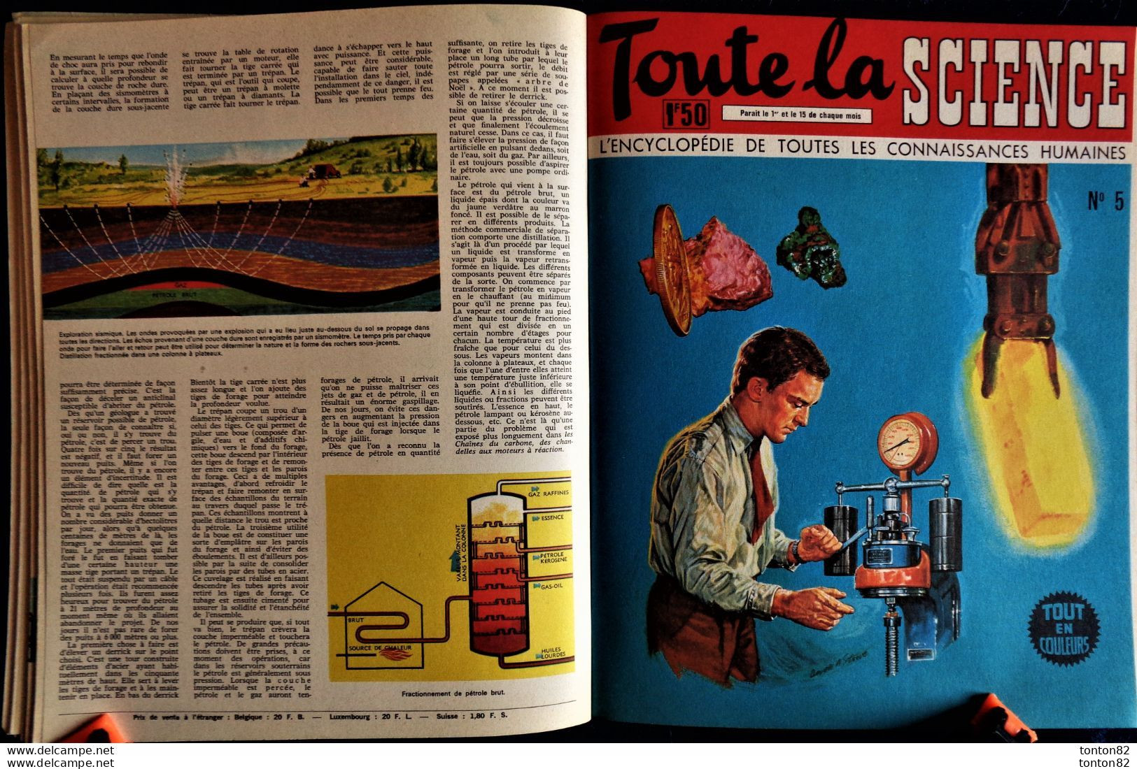 Panorama de la Science - Volume 1 - ( Contient les n° : 1, 2, 3, 4, 5, 6 ) - ( 1965 ) .