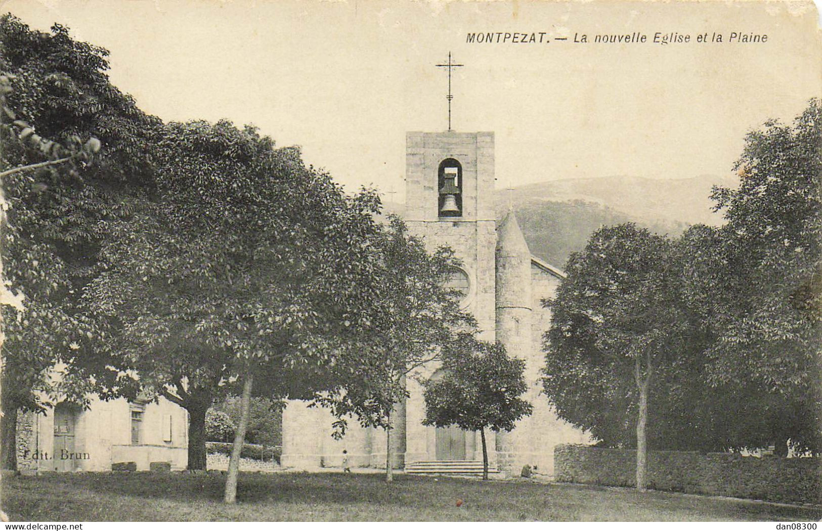 RARE  07 MONTPEZAT LA NOUVELLE EGLISE ET LA PLAINE - Autres & Non Classés