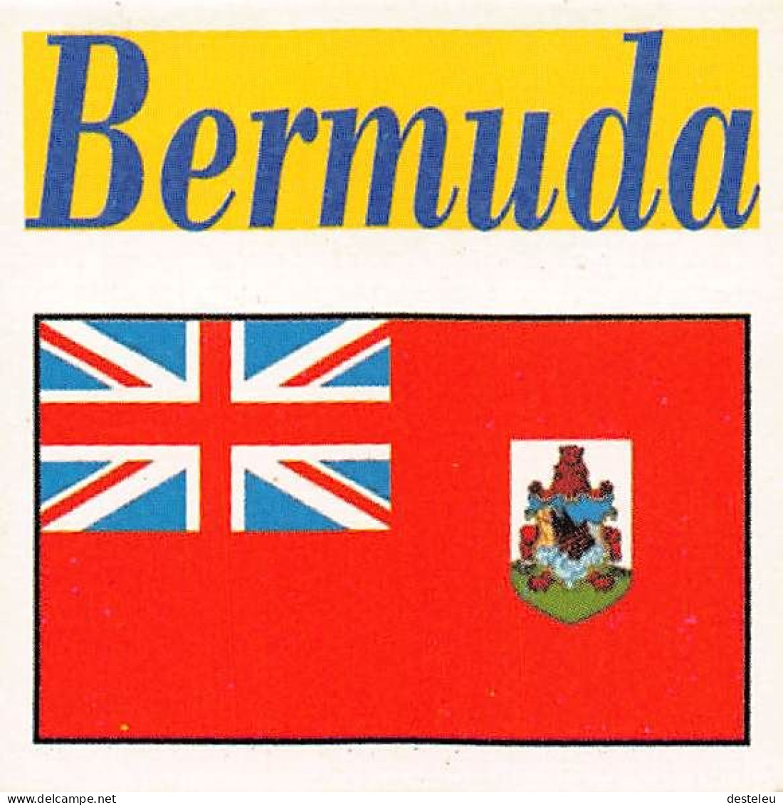 Flag Chromo -  Bermuda - 5 X 5 Cm - Otros & Sin Clasificación