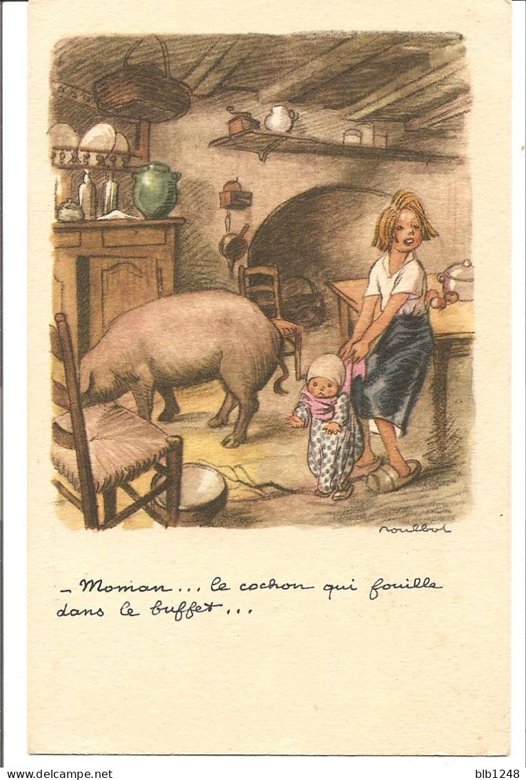 Illustrateurs - Signés > Poulbot, F. Ce Cochon Qui Fouille Dans Le Buffet - Poulbot, F.
