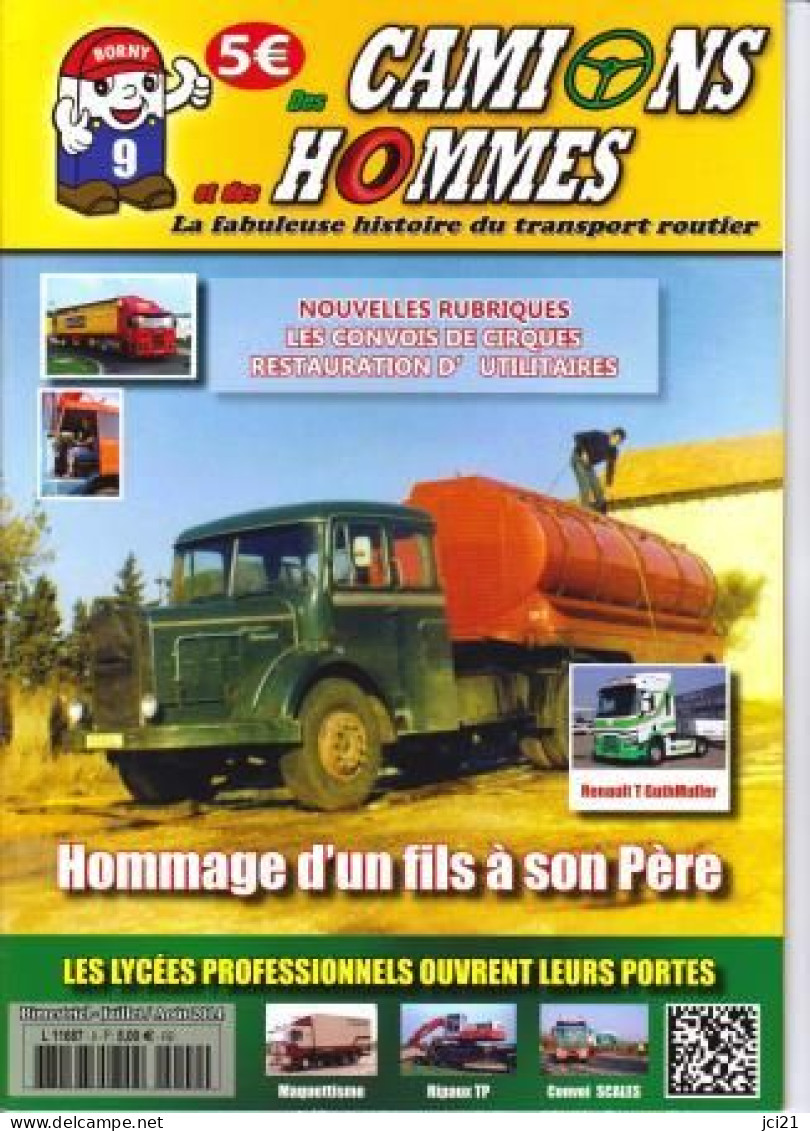 Magazine " Des CAMIONS Et Des HOMMES N°9 Juillet/Août 2014 " _RLVP-CH9 - Auto/Motorrad