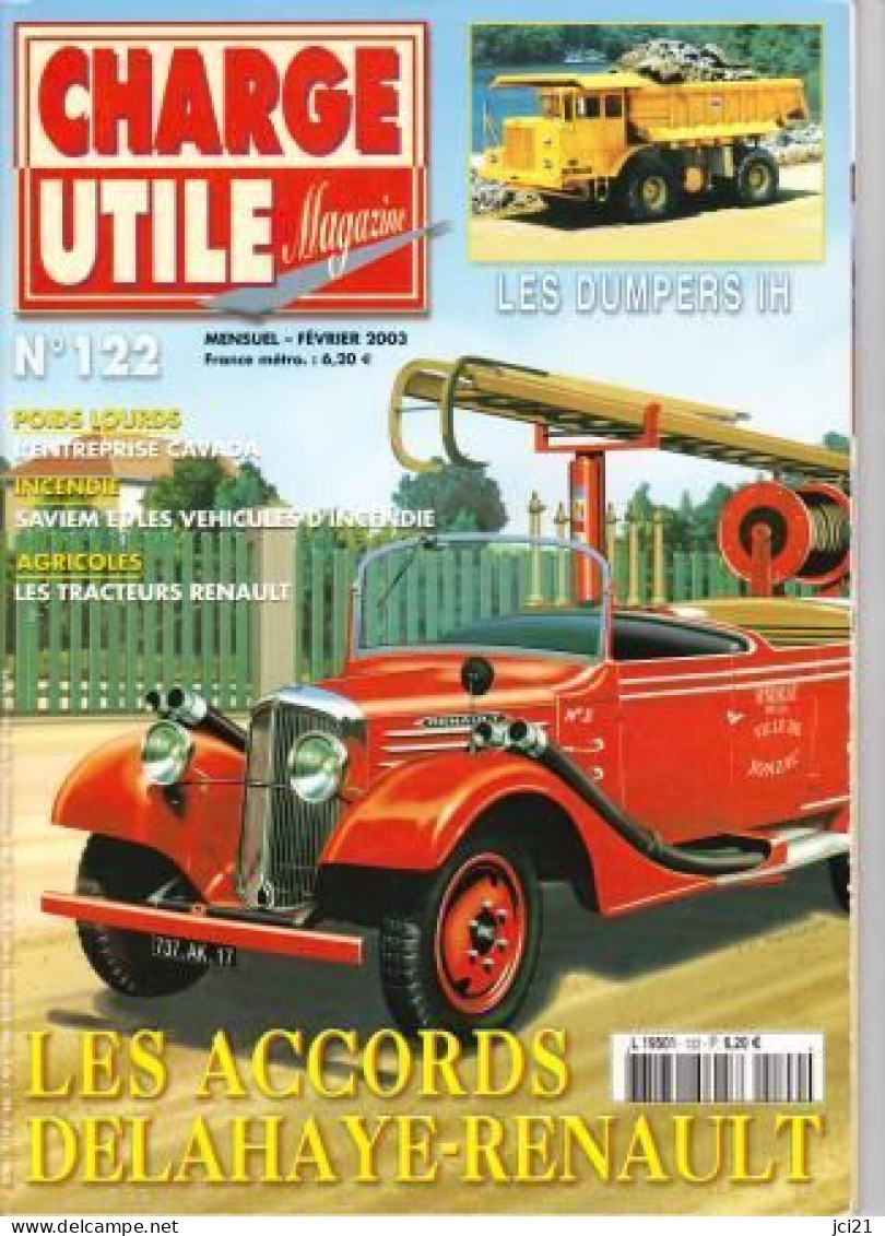 Magazine " CHARGE UTILE " N° 122 De Février 2003 - Camions Tracteurs Autocars Modèles Réduits Maquettes_RLVP-C122 - LKW