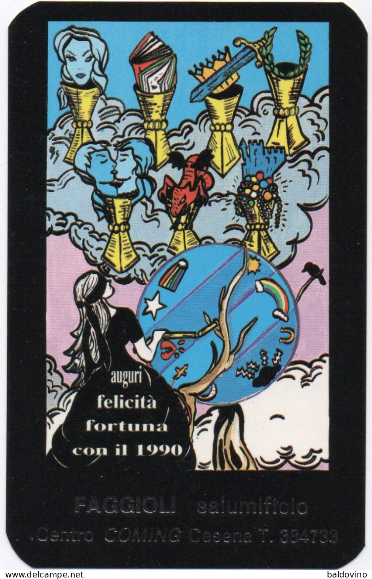 Calendario 1990 Salumeria Faggioli Cesena - Otros & Sin Clasificación