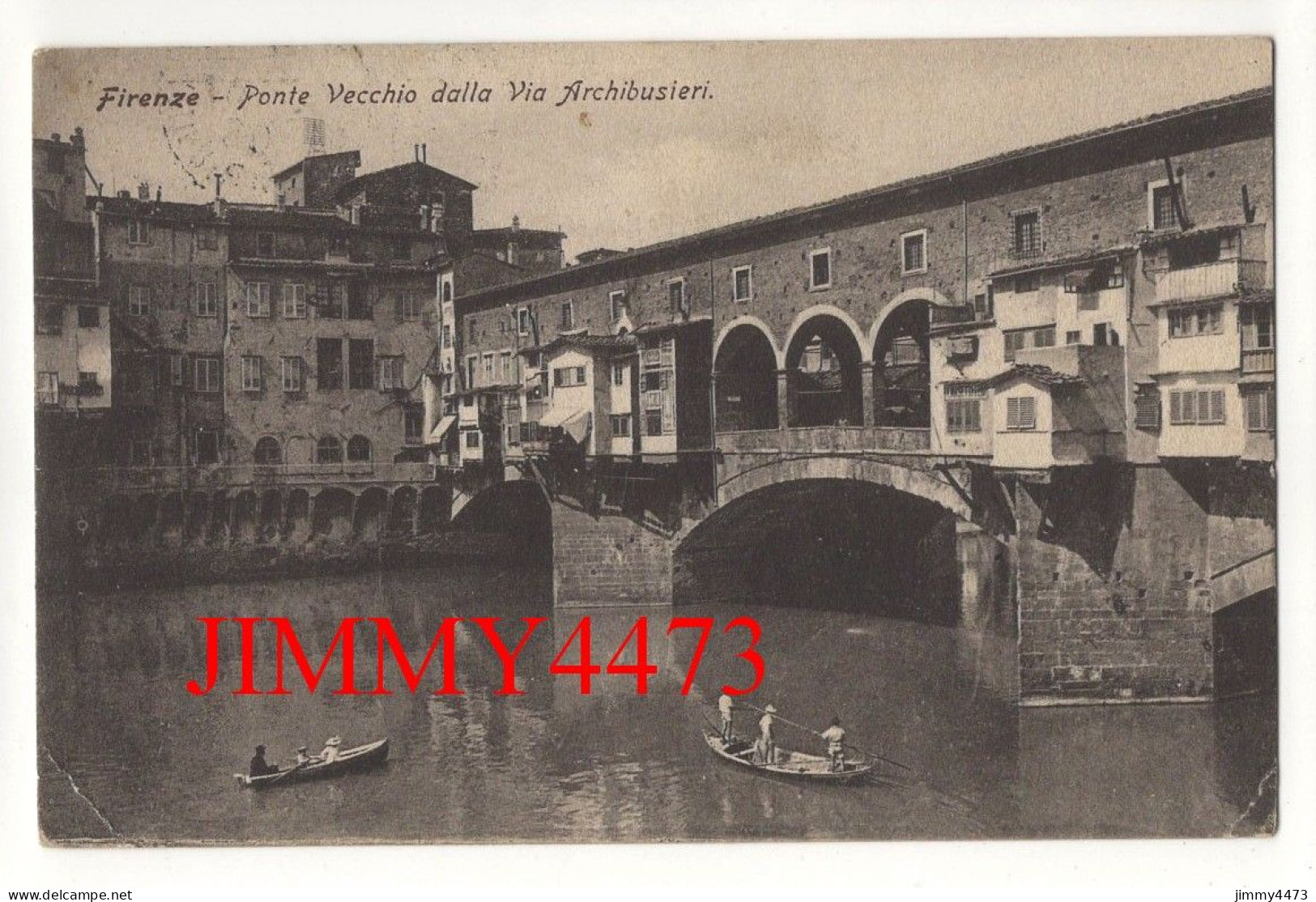 FIRENZE En 1907 - Ponte Vecchio Dalla Via Archibusieri ( Florence - Toscana ) - Firenze