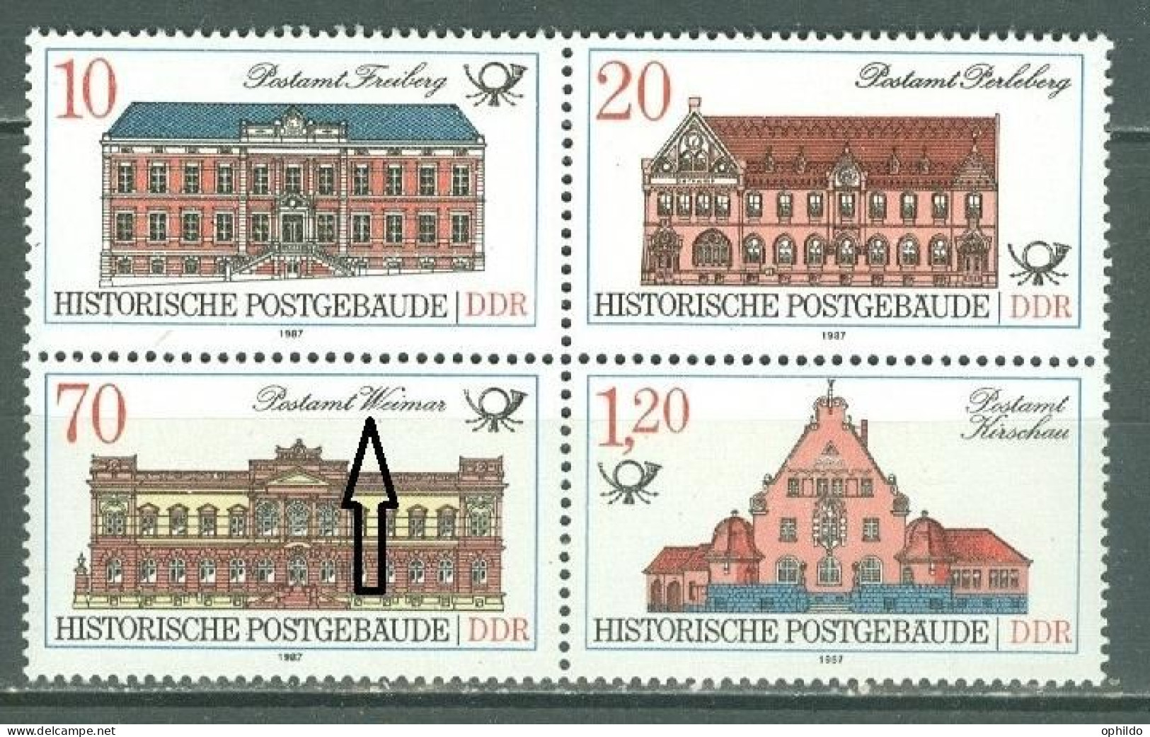 DDR    Michel 3069 PF I    * *  TB    - Errors & Oddities