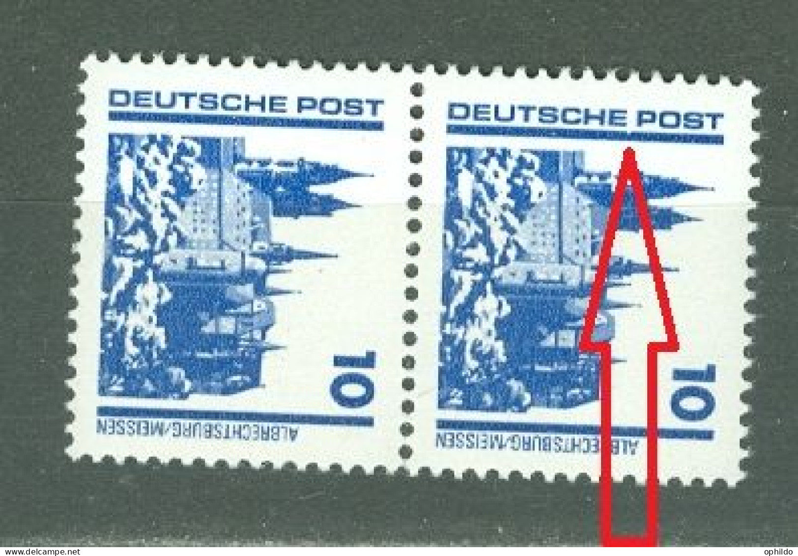 DDR    Michel 3444 PF I    * *  TB   Ou 3344 F24  - Abarten Und Kuriositäten