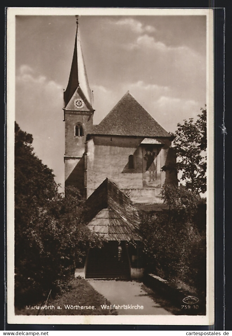 AK Mariawörth A. Wörthersee, Ansicht Der Wallfahrtskirche  - Autres & Non Classés