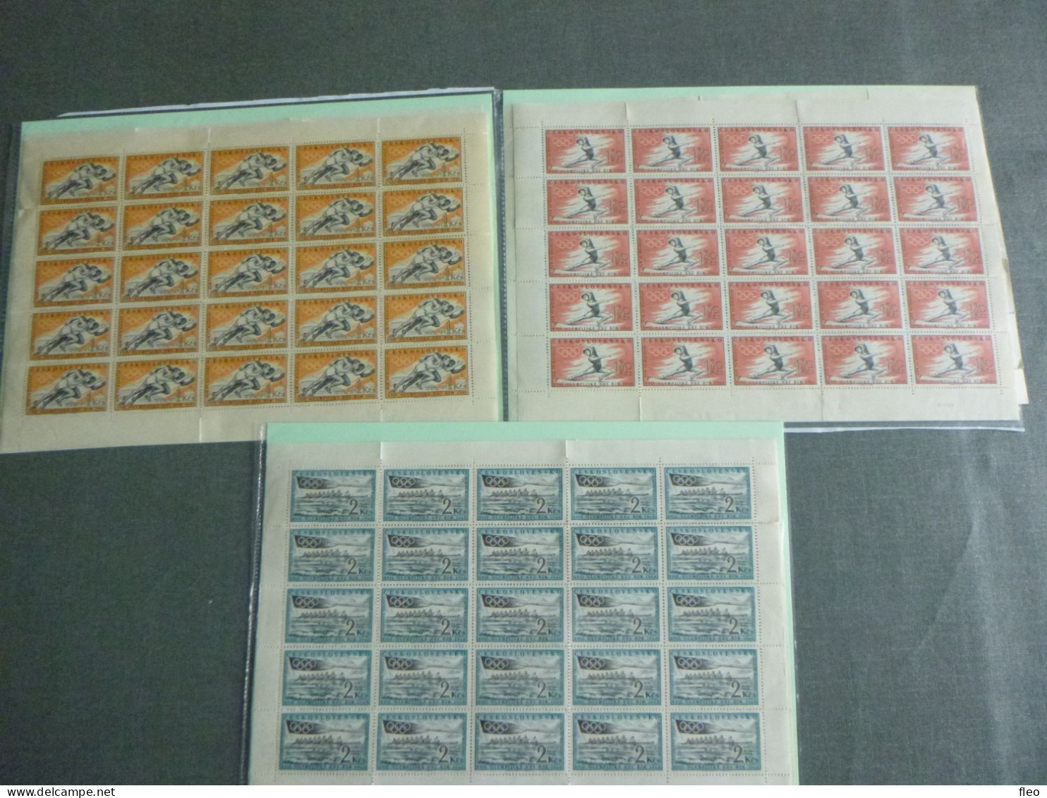 Czechoslovakia / Stamps (1960) 25 X Serie Mi 1206-1208 Sc 967-969 MNH** : XVII. Olympic Games 1960 Rome - Unused Stamps