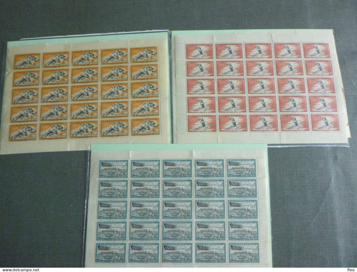 Czechoslovakia / Stamps (1960) 25 X Serie Mi 1206-1208 Sc 967-969 MNH** : XVII. Olympic Games 1960 Rome - Nuovi