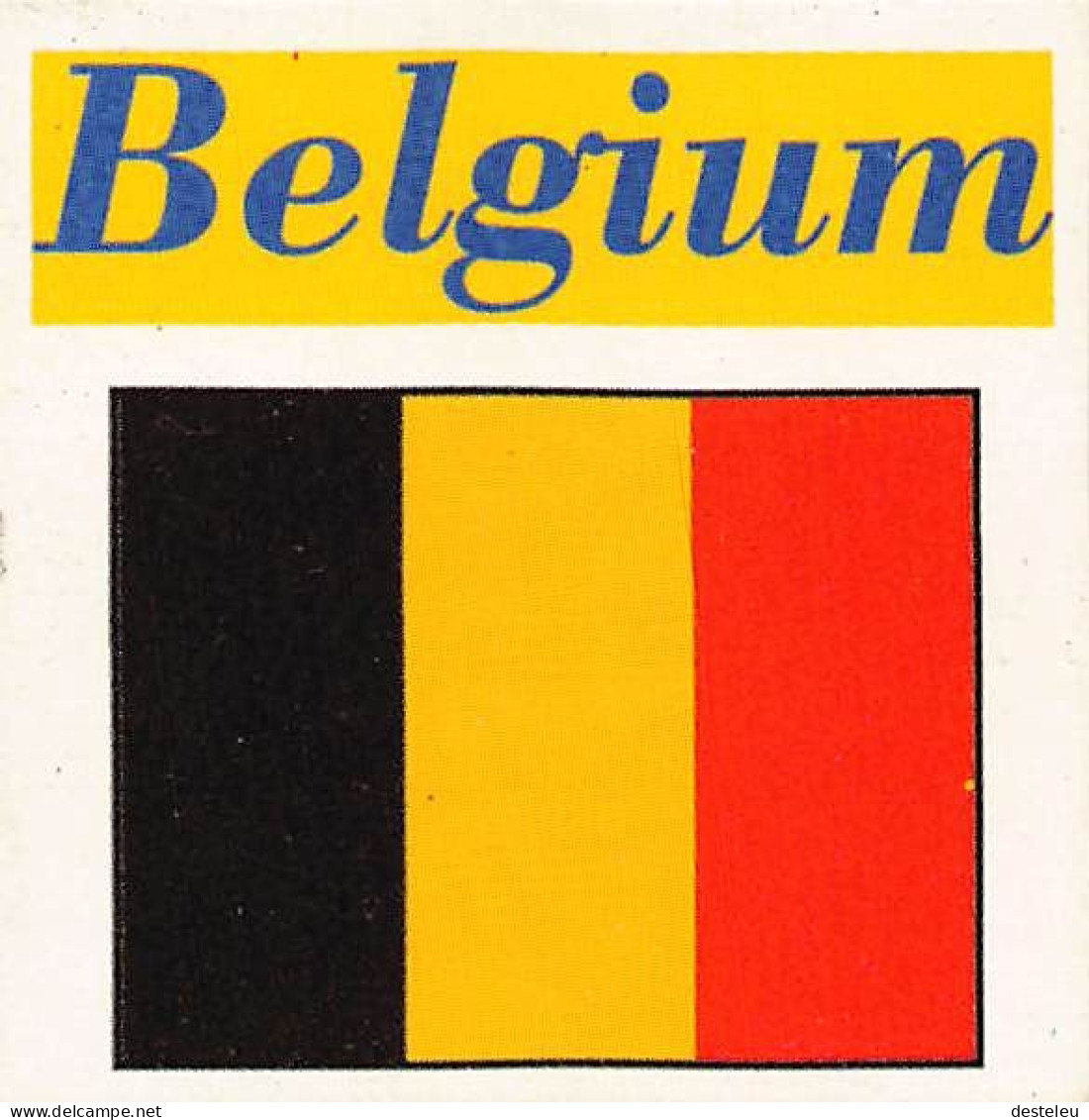 Flag Chromo -  Belgium - 5 X 5 Cm - Other & Unclassified