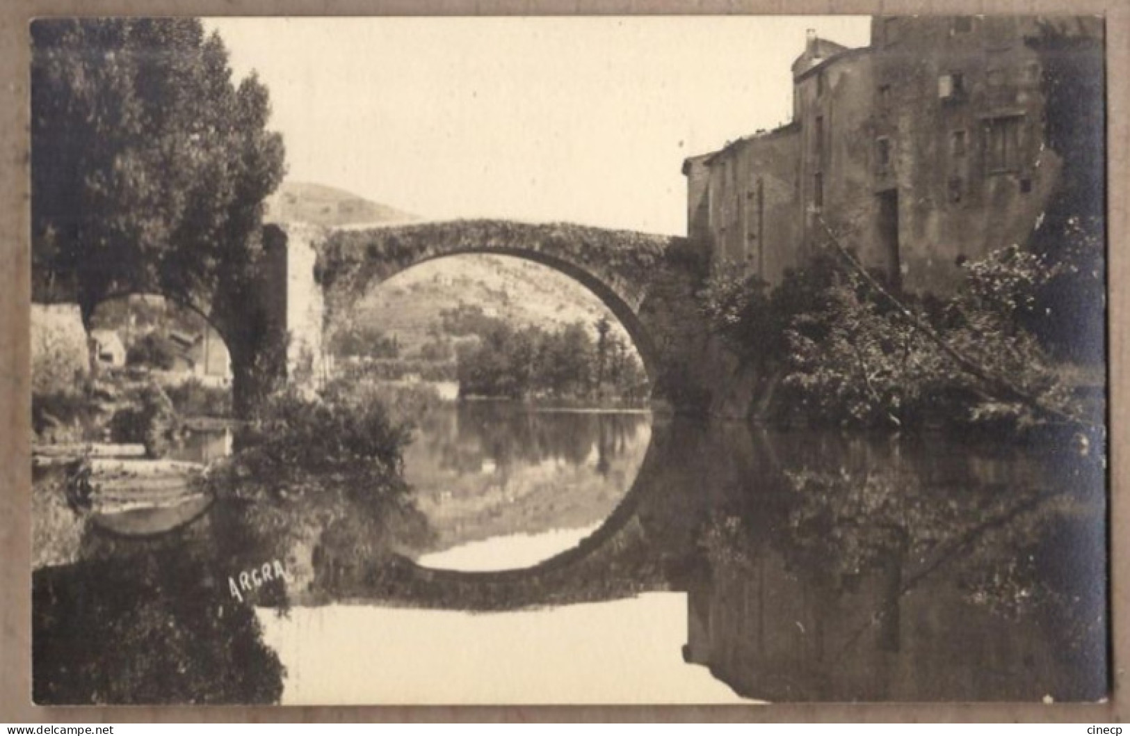 CARTE PHOTO 31 HAUTE GARONNE ? - TB PLAN Cours D'eau Centre Village - TB PONT En Pierres - Photo Arts Graphiques - Other & Unclassified