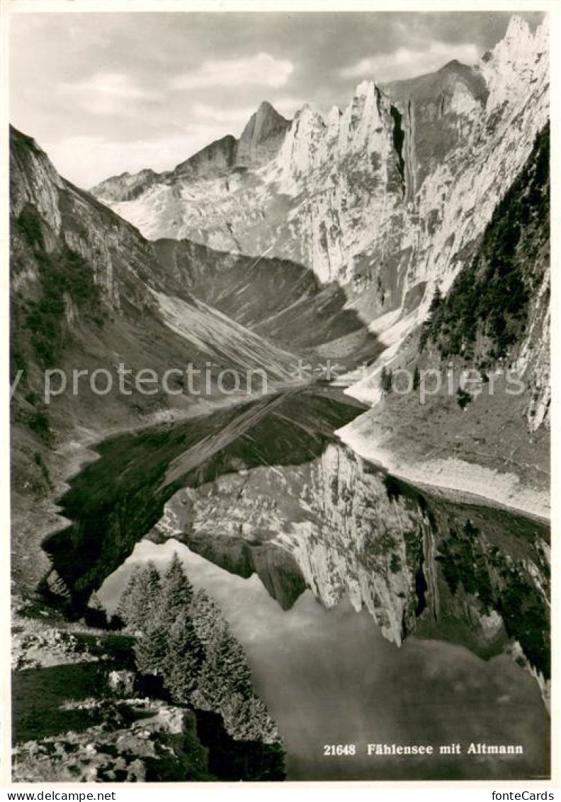 13711041 Faehlensee IR Bergsee Mit Altmann Appenzeller Alpen Wasserspiegelung  - Sonstige & Ohne Zuordnung