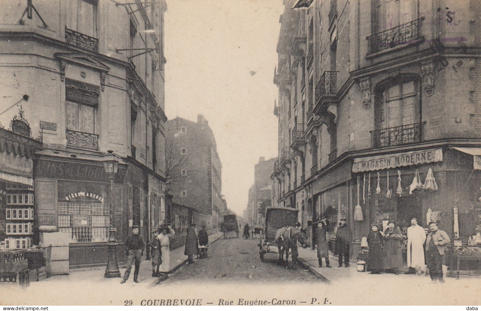 Courbevoie.  Rue Eugène-Caron - Courbevoie