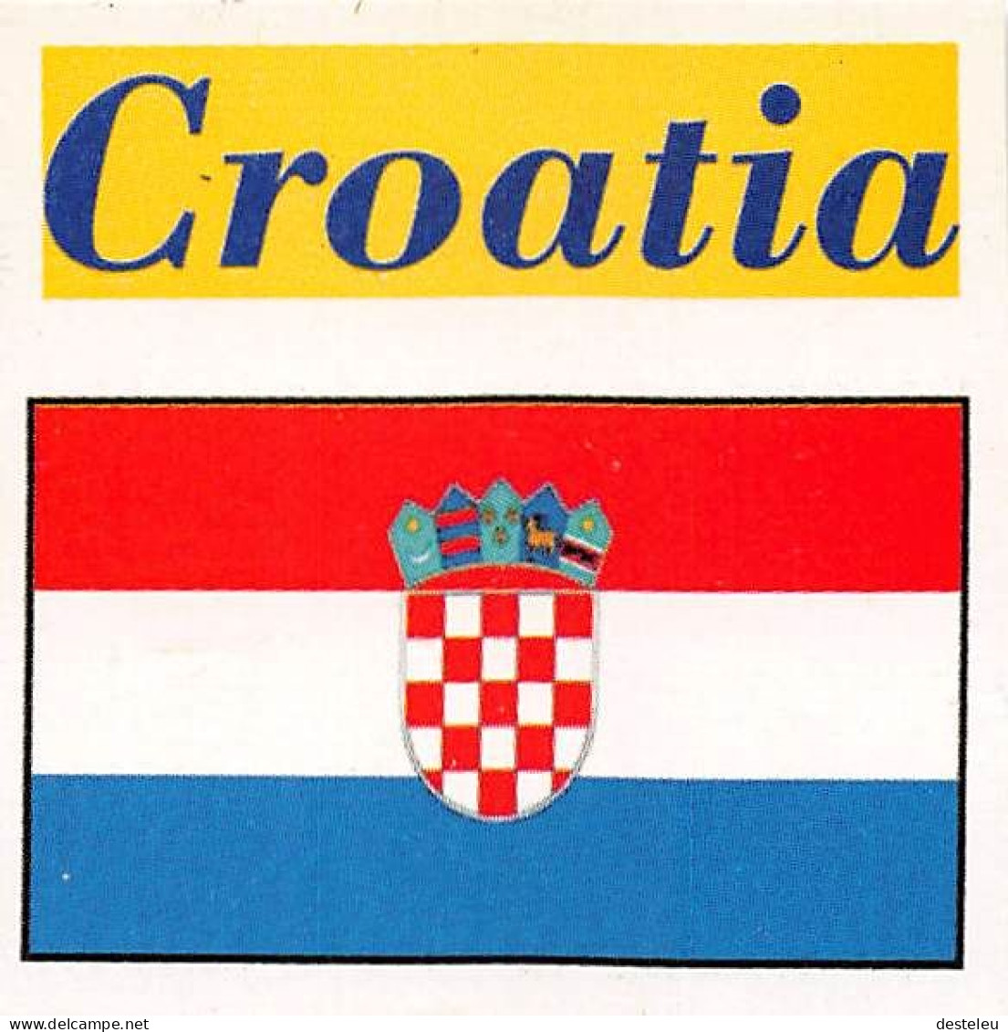 Flag Chromo -  Croatia - 5 X 5 Cm - Autres & Non Classés