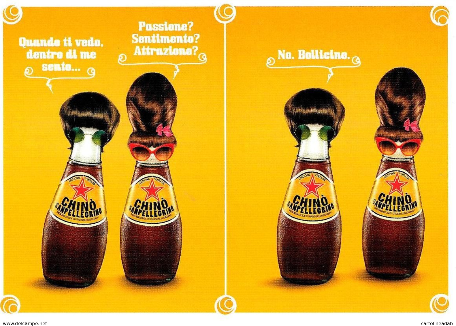 [MD4918] CPM - CHINO' SANPELLEGRINO BEVI FUORI DAL CORO - PROMOCARD 9358 - PERFETTA - Non Viaggiata - Publicidad