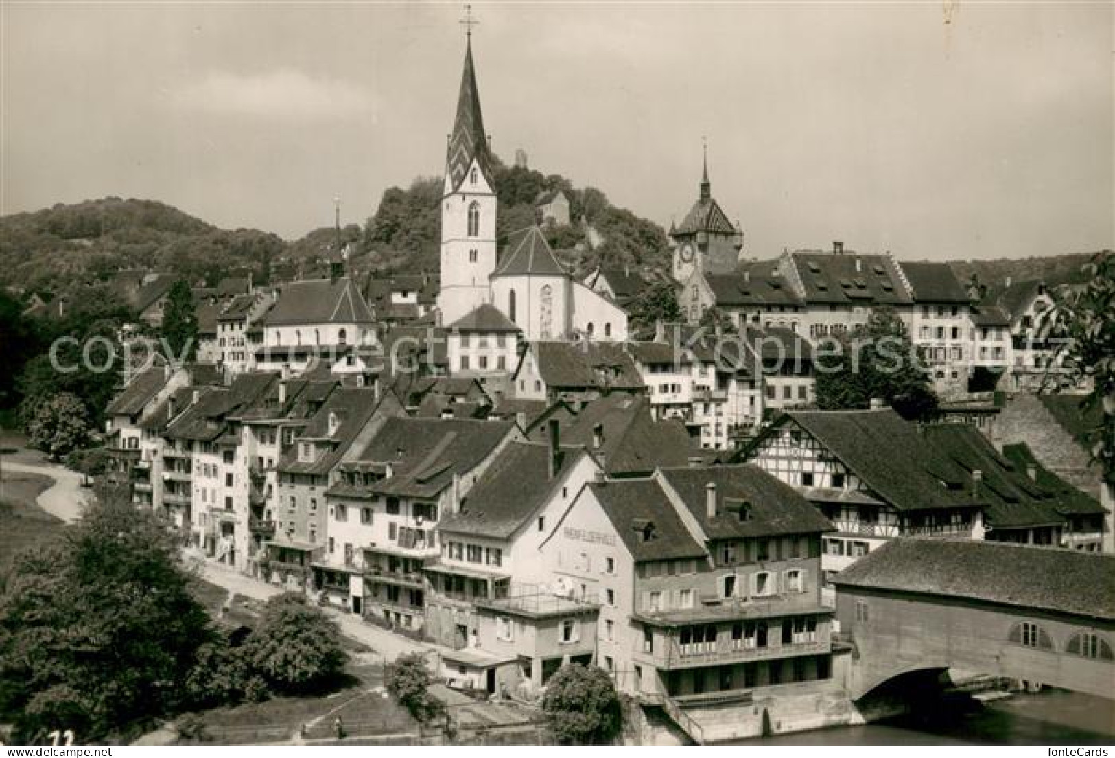 13710950 Baden  AG Ortsansicht Mit Kirche  - Other & Unclassified