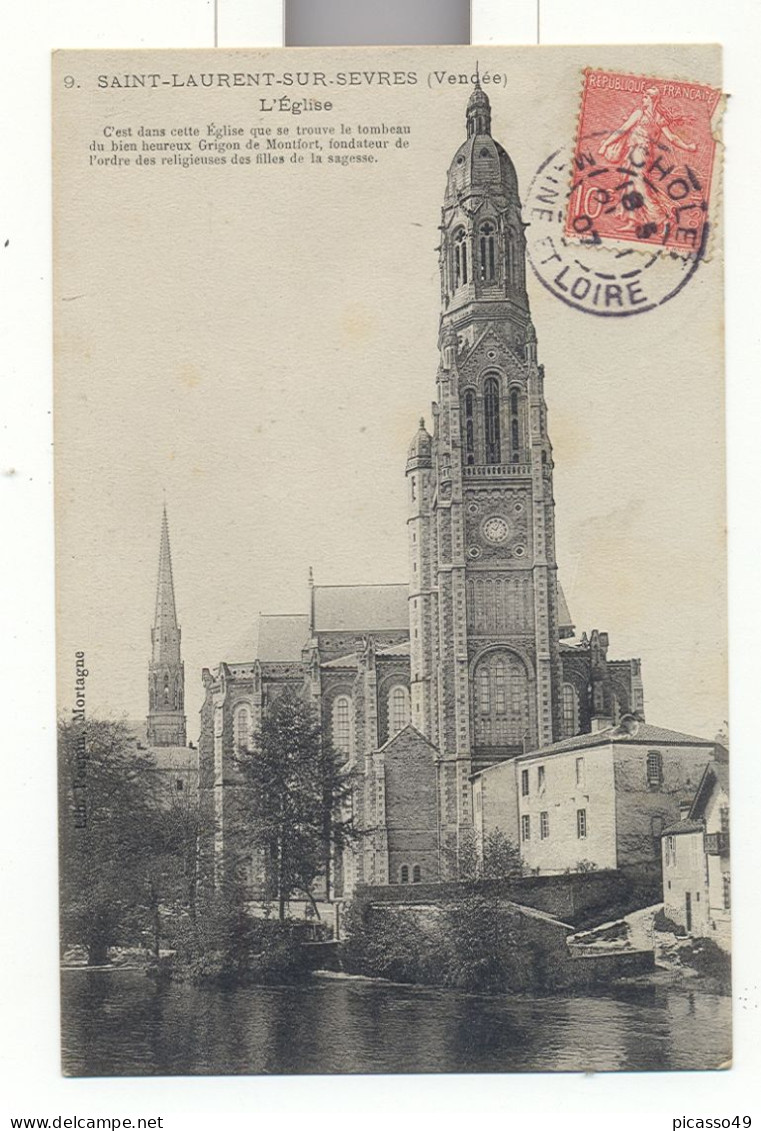 Vendée , Saint Laurent Sur Sèvre , L'eglise - Other & Unclassified