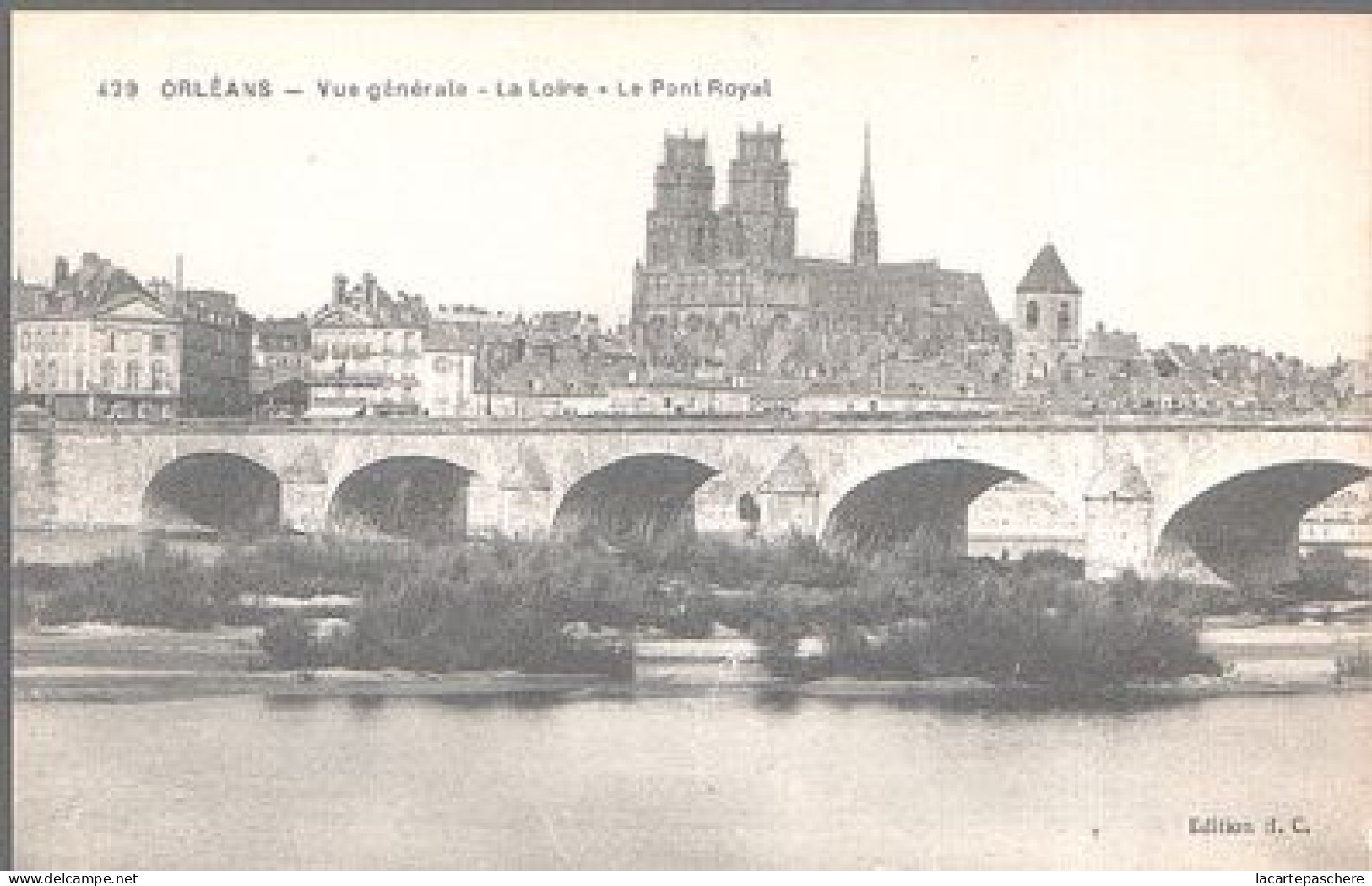 X10608 LOIRET ORLEANS VUE GENERALE LA LOIRE LE PONT ROYAL - Orleans