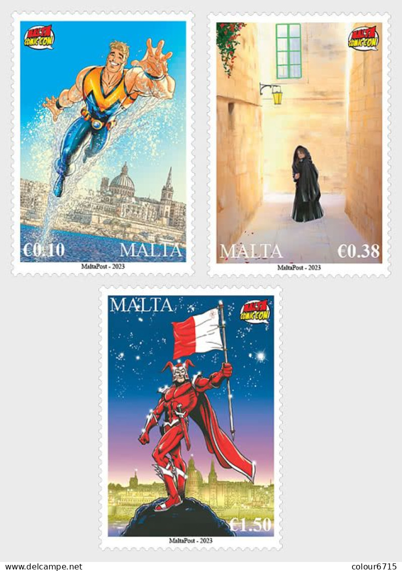 Malta 2023 Comic Art In Malta Stamps 3v MNH - Malte