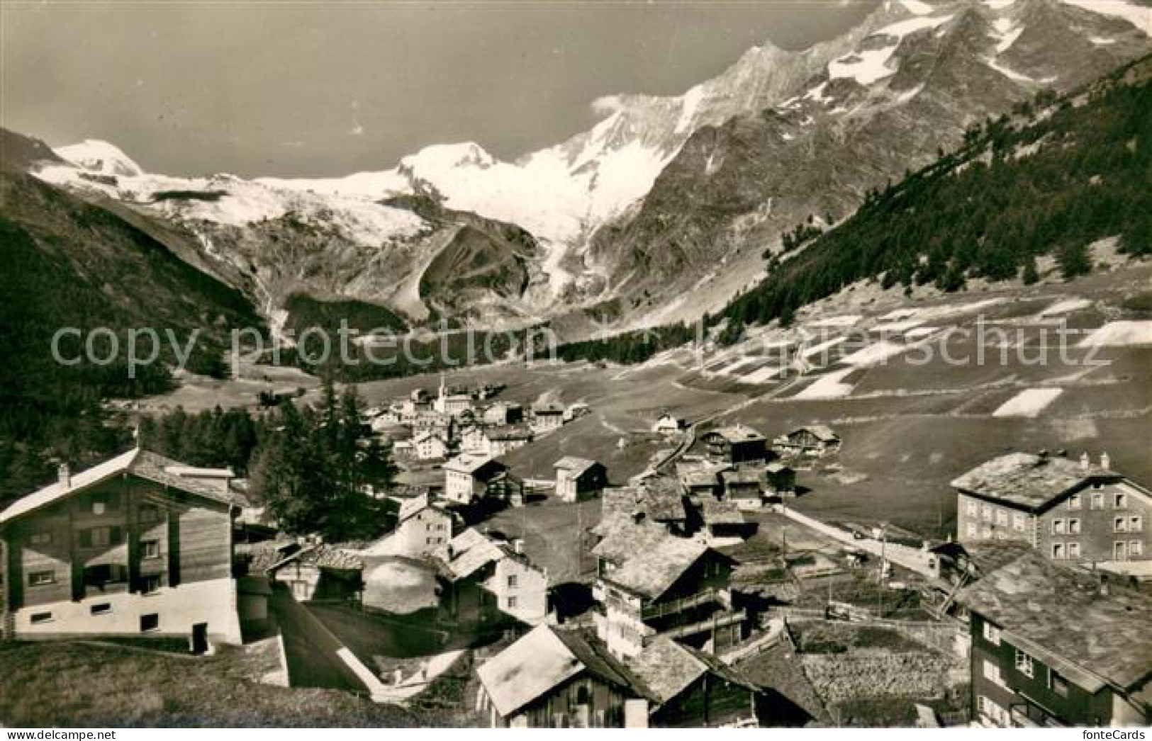 13710850 Saas-Fee Feegletscher Allalinhorn Alphubel Taeschhorn Dom Und Lenzspitz - Other & Unclassified