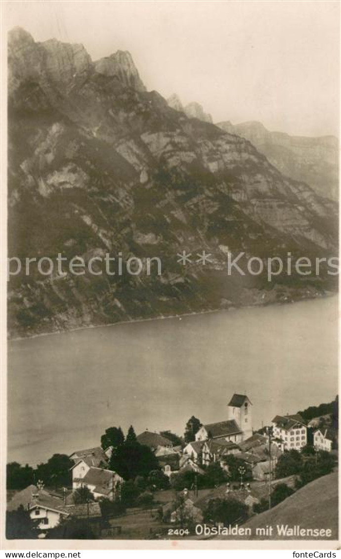 13710832 Obstalden Panorama Mit Wallensee Obstalden - Sonstige & Ohne Zuordnung