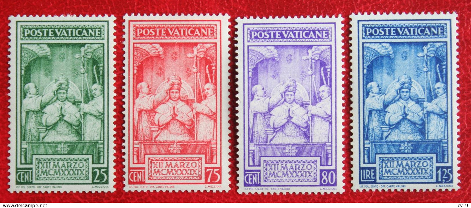 Kroning Paus Pius XII Couronnement Du Pape Pie XII 1939 Mi 80-83 Yv 86-89 POSTFRIS / MNH ** VATICANO VATICAN VATICAAN - Unused Stamps