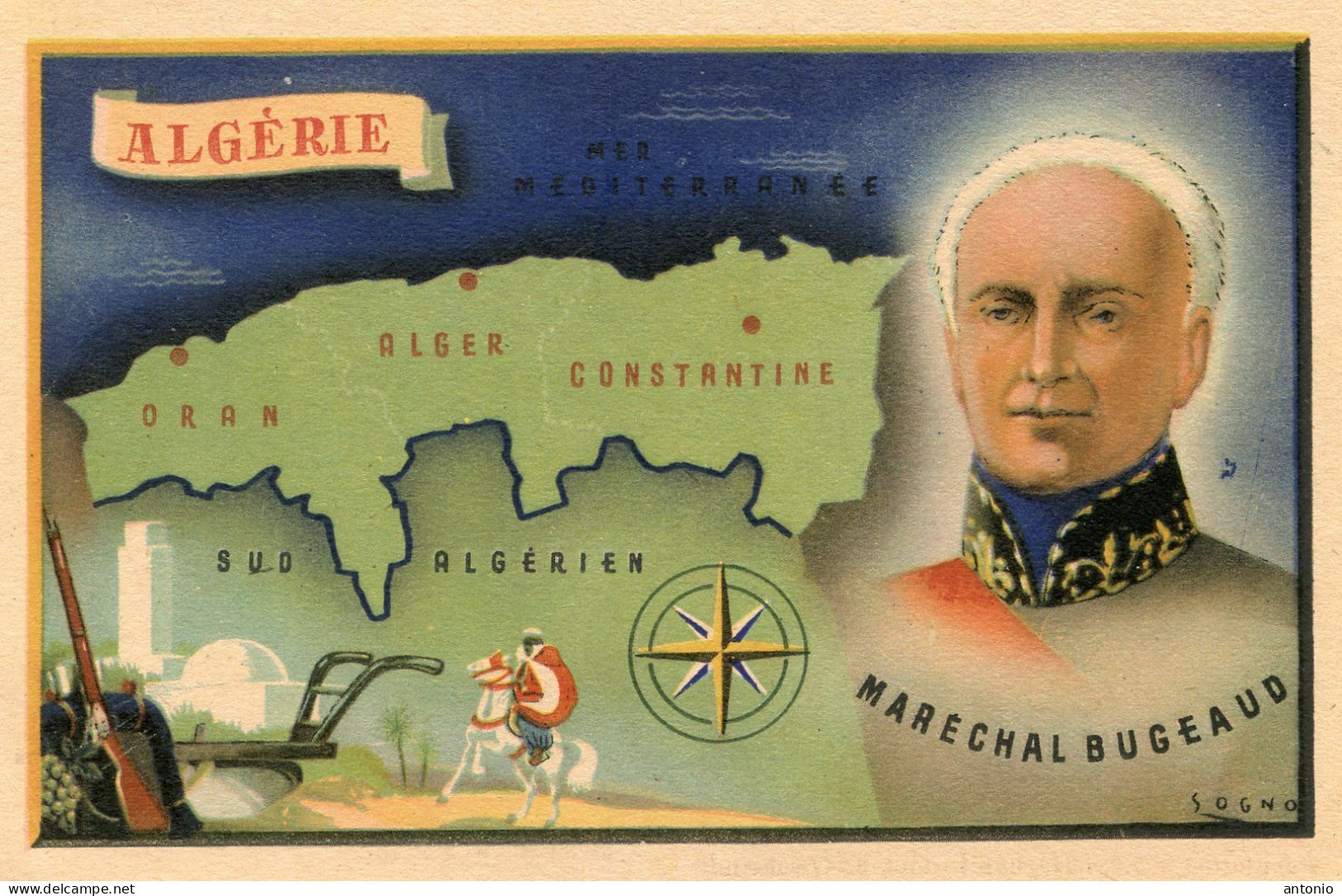 Algérie .Carte Géographique. Maréchal Bugeaud - Autres & Non Classés