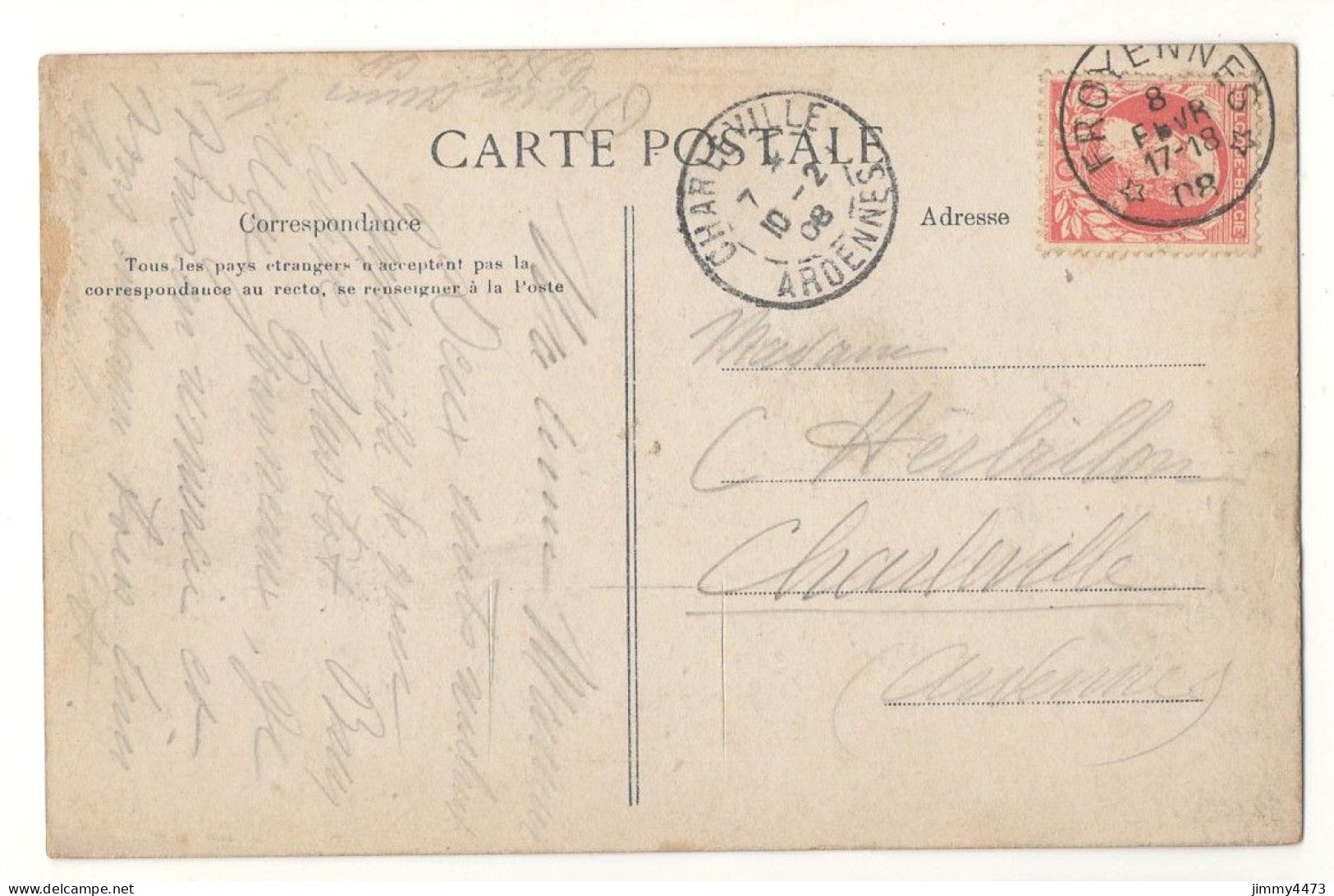 TOURNAI En 1908 - PENSIONNAT PASSY-FROYENNES - Entrée De La Cour D'Honneur ( Hainaut ) - Doornik