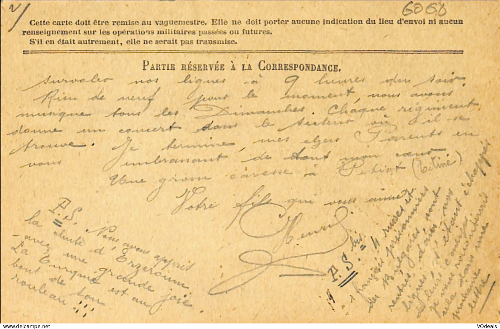 France - Poste Militaire - Correspondance Des Armées De La République - Brieven En Documenten