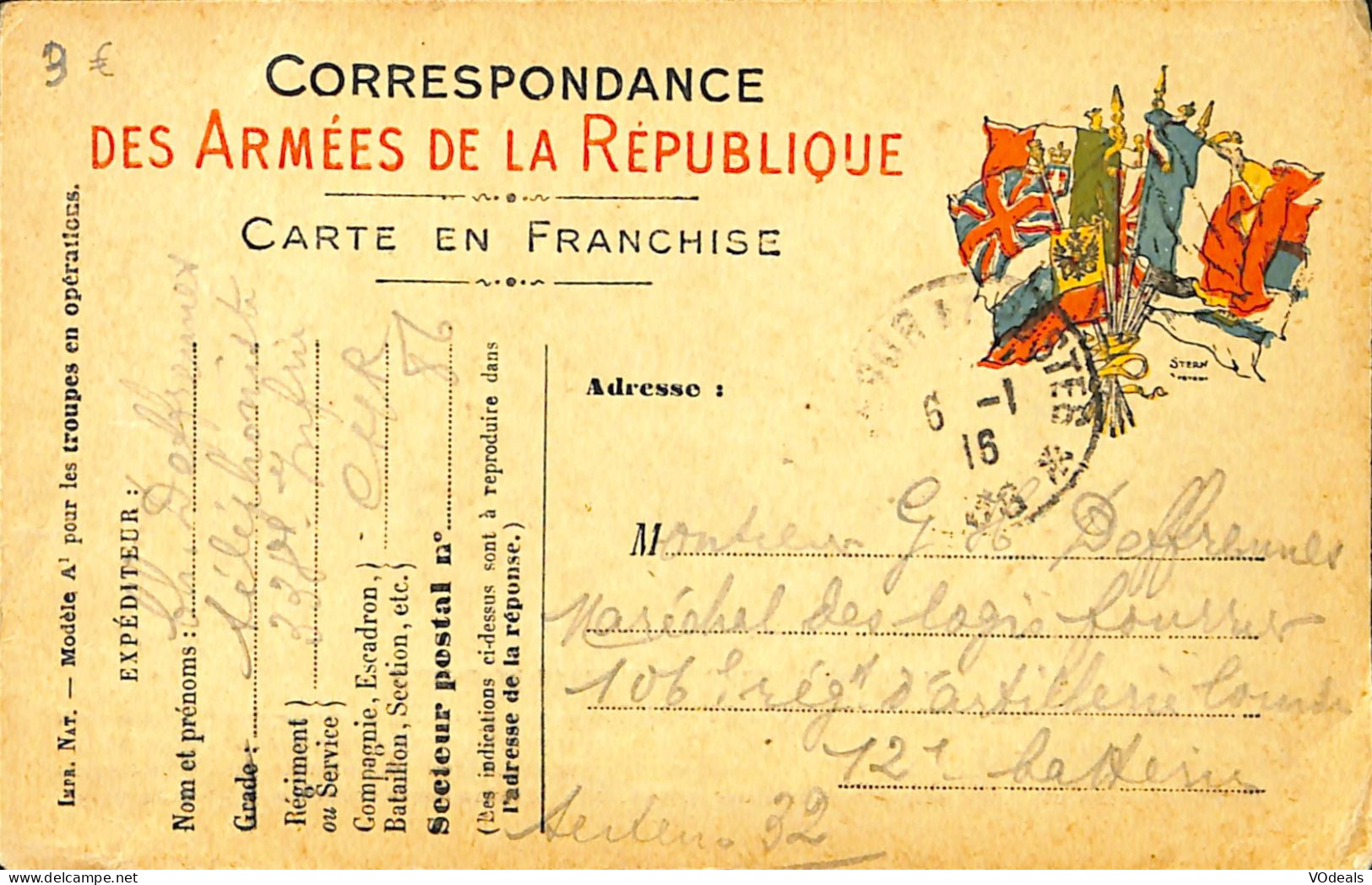 France - Poste Militaire - Correspondance Des Armées De La République - Covers & Documents