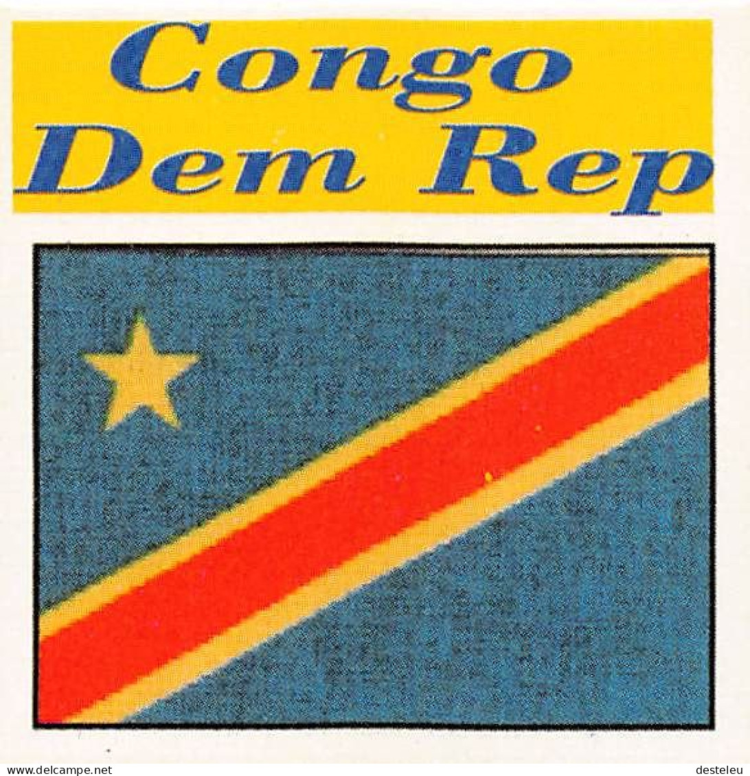 Flag Chromo -  Congo Democratic Republic - 5 X 5 Cm - Otros & Sin Clasificación