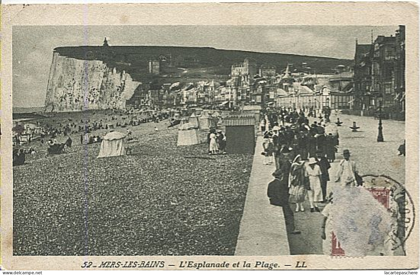 X121388 SOMME MERS LES BAINS L' ESPLANADE ET LA PLAGE - Mers Les Bains