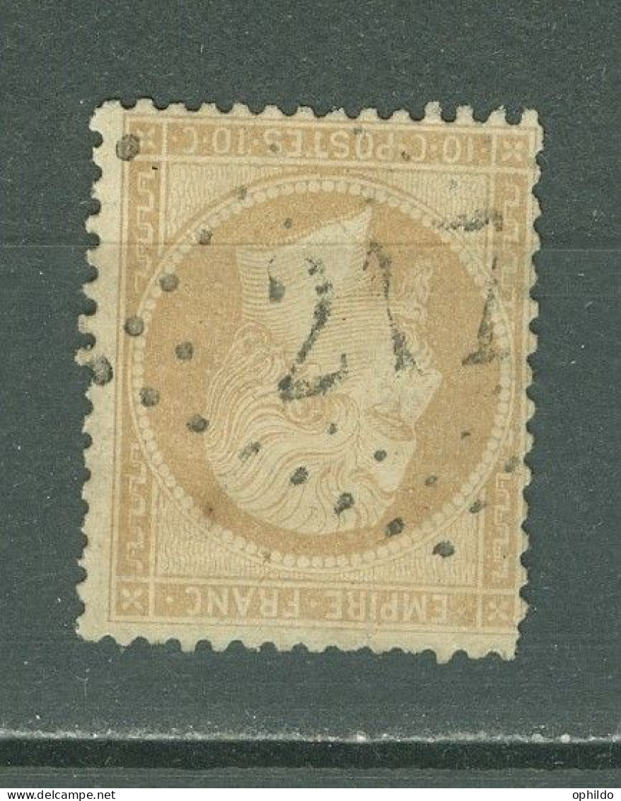 France   GC 217 Audincourt Doubs Sur 21 Ob  Second Choix   Voir Description Et Scan    - 1862 Napoléon III.